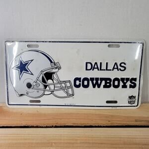 VINTAGE Dallas Cowboys Game Day Metal License Plate Sealed (1996)
